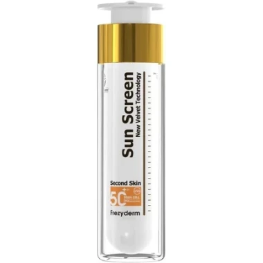 Frezyderm Sunscreen Velvet Face SPF50+ - Ultralekki krem przeciwsłoneczny z technologią second skin 50ml